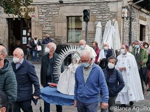 procesión del rosario, imagen de la Virgen, Obispo D. Juan Carlos Elizalde del Rosario