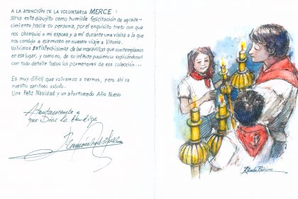 agradecimiento, voluntaria, navidad